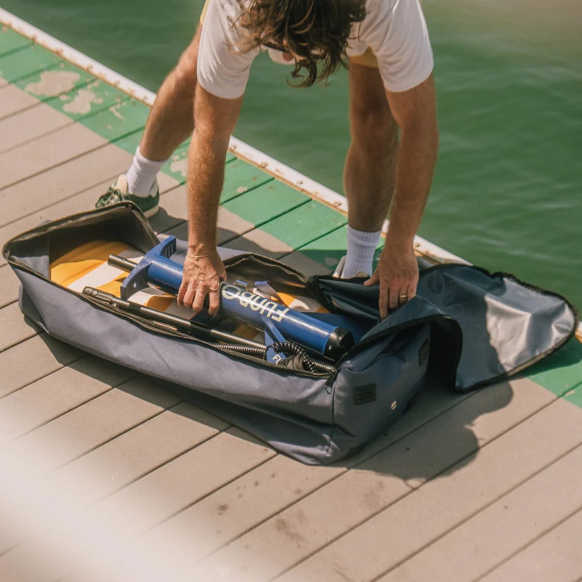 FunBoy Stand Up Paddle Board Navy & White