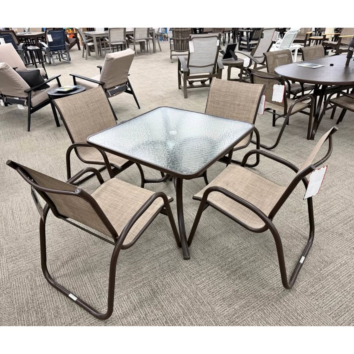 Telescope Casual Furniture Gardenella Glass Dining Set