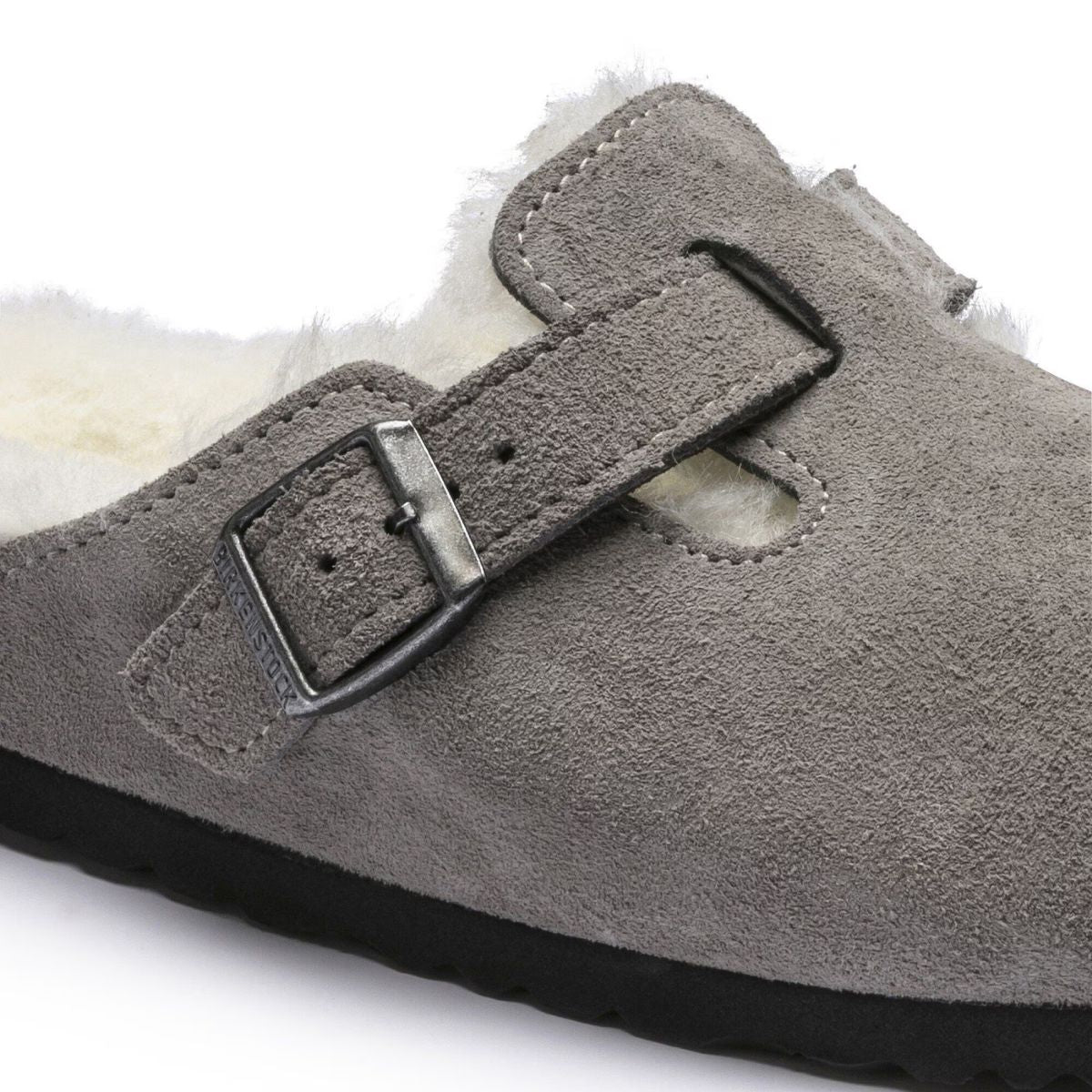 Birkenstock Boston Shearling Suede Leather
