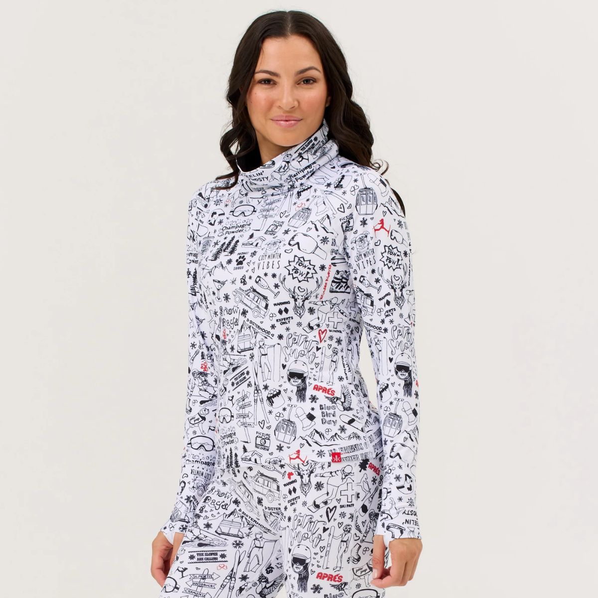 Krimson Klover Graffiti Turtleneck