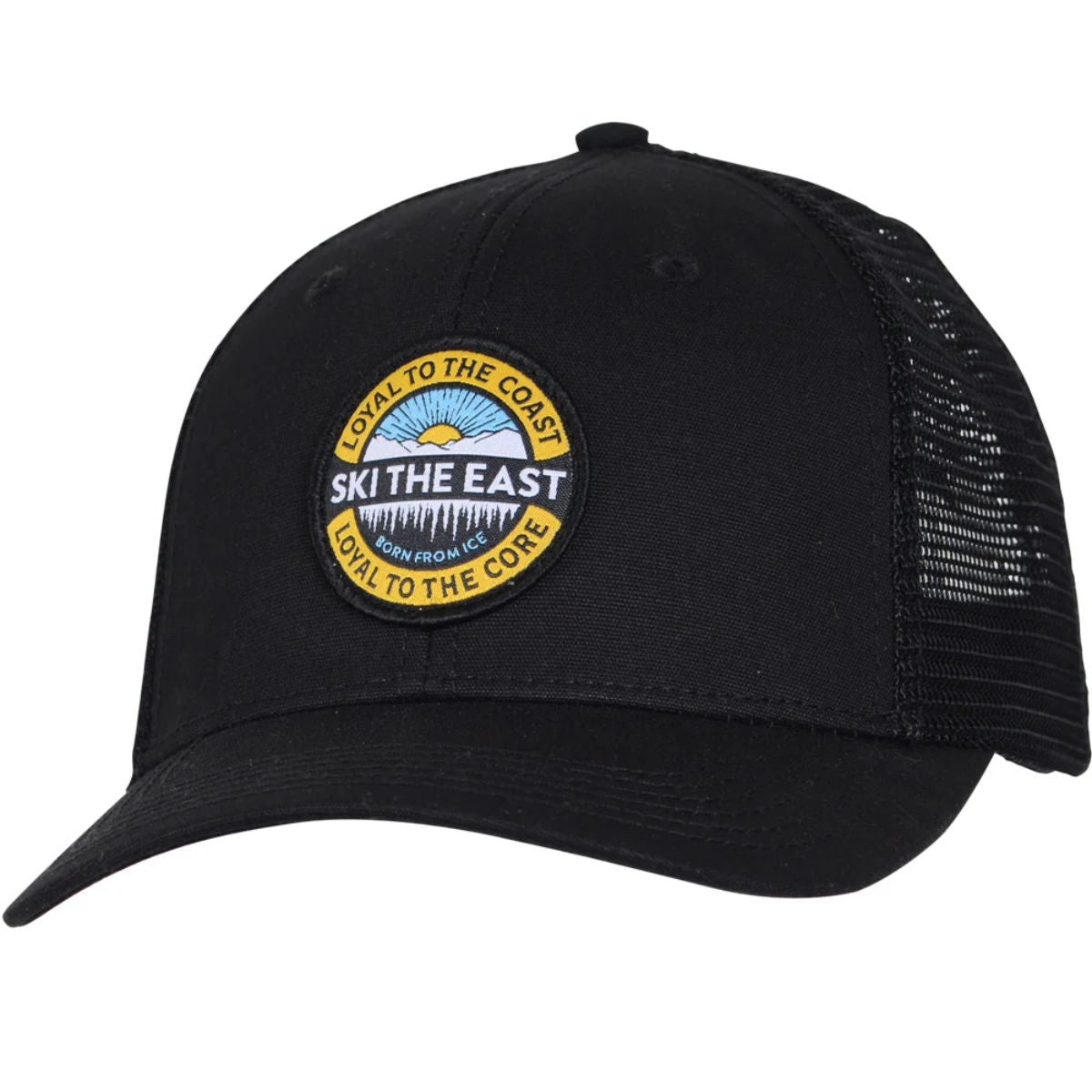 Ski The East Core Canvas Trucker Hat Black