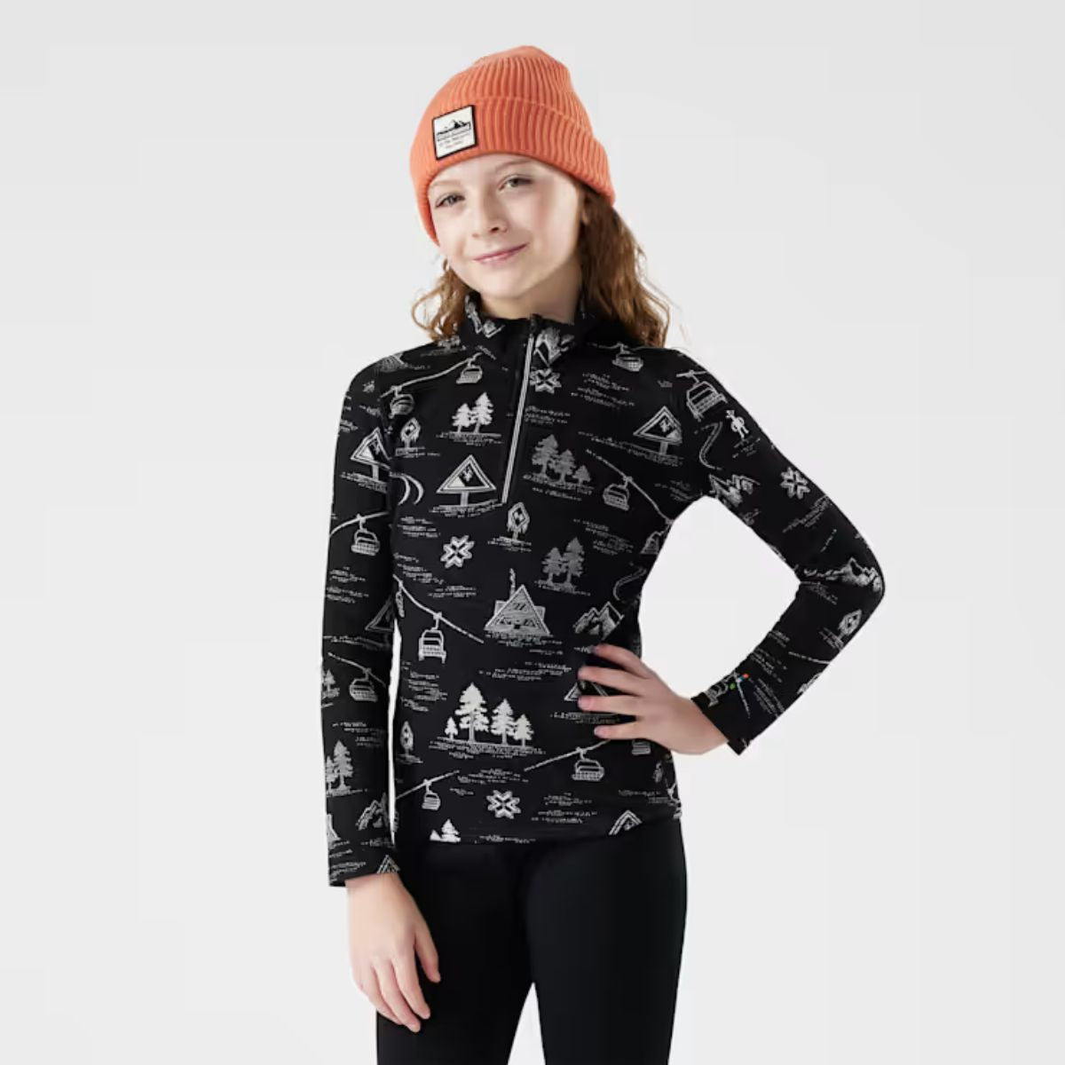 Smartwool Kids' Classic Thermal Merino Base Layer 1/4 Zip