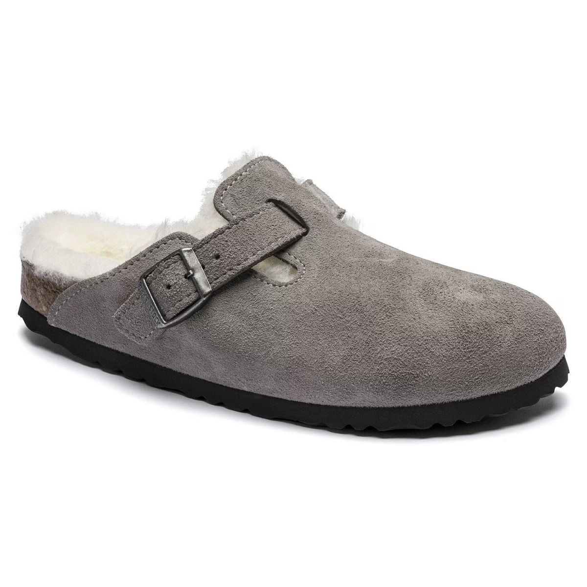 Birkenstock Boston Shearling Suede Leather