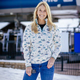 Jack and Sage Lifty Ivory Fleece Quarter Zip