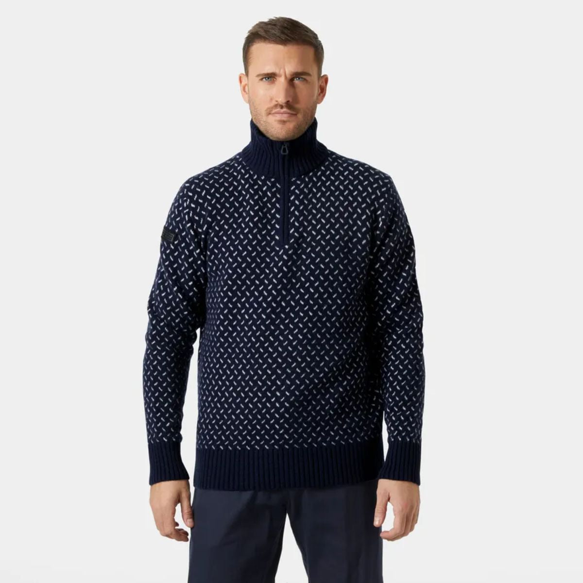 Helly Hansen Men's Arctic Ocean Icelander Wool Knit ½ Zip Sweater